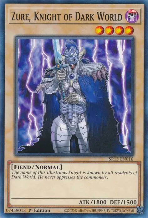 Zure, Knight of Dark World — Structure Deck: Dark World — Yu-Gi-Oh!