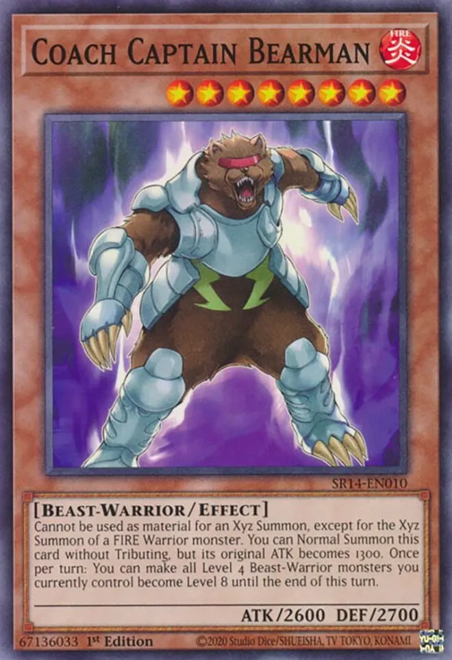 Coach Captain Bearman — Structure Deck: Fire Kings — Yu-Gi-Oh!