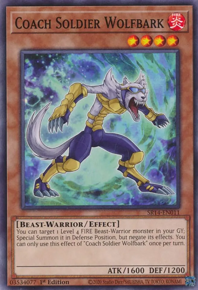 Coach Soldier Wolfbark — Structure Deck: Fire Kings — Yu-Gi-Oh!