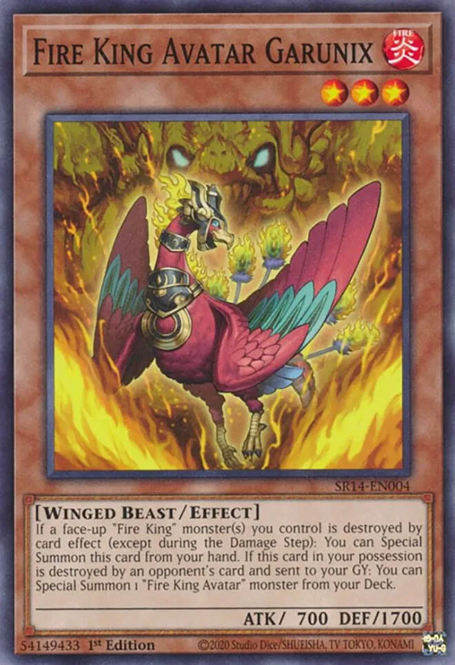 Fire King Avatar Garunix — Structure Deck: Fire Kings — Yu-Gi-Oh!