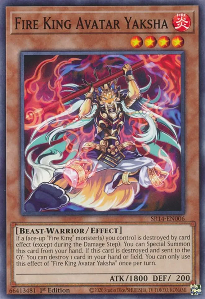 Fire King Avatar Yaksha — Structure Deck: Fire Kings — Yu-Gi-Oh!