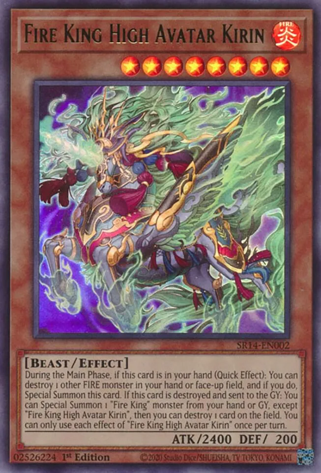 Fire King High Avatar Kirin — Structure Deck: Fire Kings — Yu-Gi-Oh!