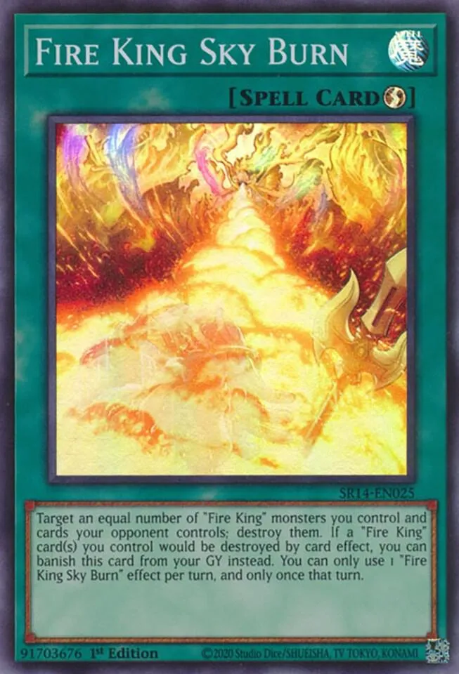 Brûlure Céleste du Roi du Feu — Structure Deck: Fire Kings — Yu-Gi-Oh!