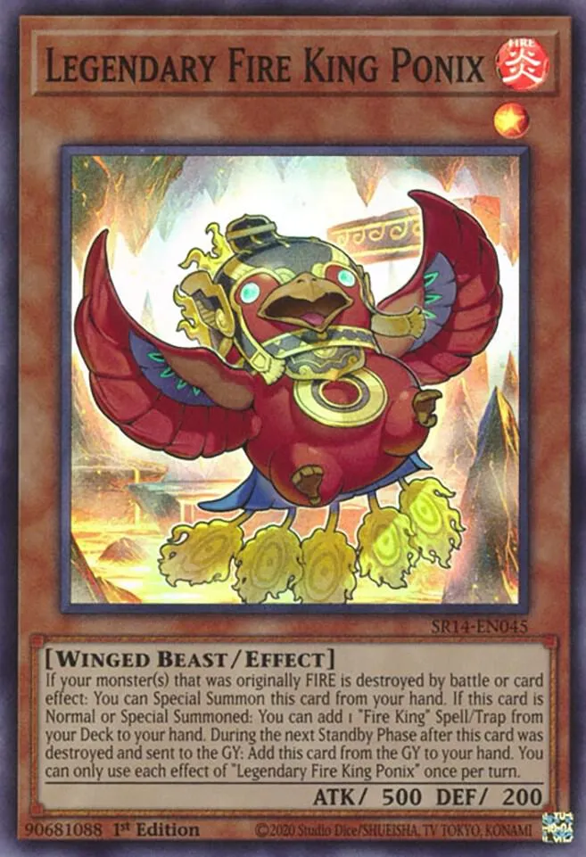 Roi du Feu Légendaire Ponix — Structure Deck: Fire Kings — Yu-Gi-Oh!