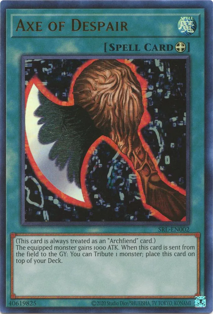 Axe of Despair — Spell Ruler (25th Anniversary Edition) — Yu-Gi-Oh!