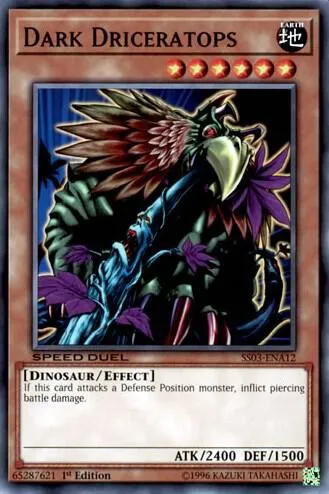 Driceratops des Ténèbres — Starter Deck: Ultimate Predators — Yu-Gi-Oh!
