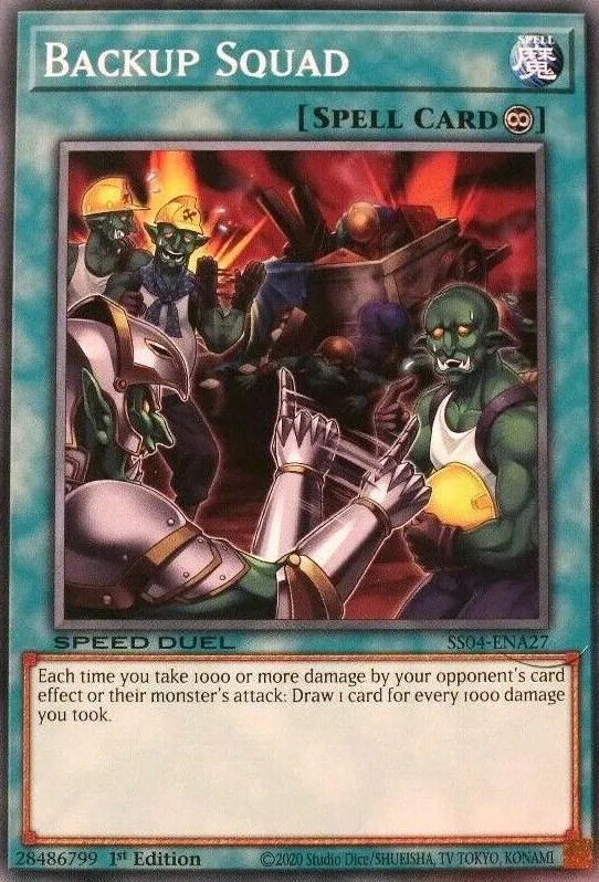 Backup Squad — Speed Duel Starter Decks: Match of the Millennium — Yu-Gi-Oh!