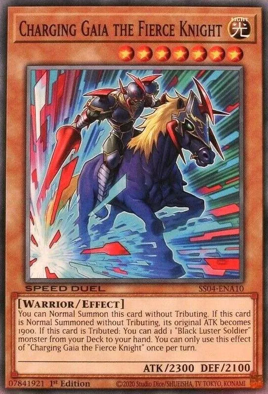 Gaïa le Chevalier Implacable Attaquant — Speed Duel Starter Decks: Match of the Millennium — Yu-Gi-Oh!