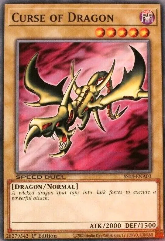 Malédiction du Dragon — Speed Duel Starter Decks: Match of the Millennium — Yu-Gi-Oh!