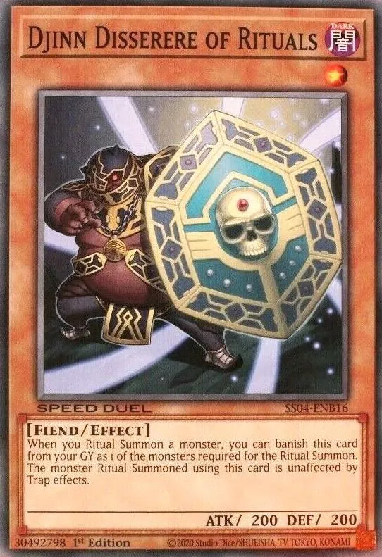 Djinn Disserere of Rituals — Speed Duel Starter Decks: Match of the Millennium — Yu-Gi-Oh!