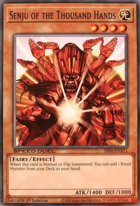 Senju aux Mille Mains — Speed Duel Starter Decks: Match of the Millennium — Yu-Gi-Oh!