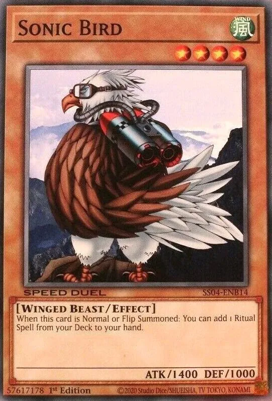 Sonic Bird — Speed Duel Starter Decks: Match of the Millennium — Yu-Gi-Oh!