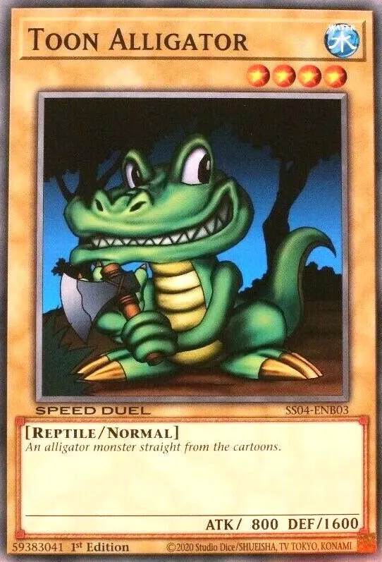 Toon Alligator — Speed Duel Starter Decks: Match of the Millennium — Yu-Gi-Oh!