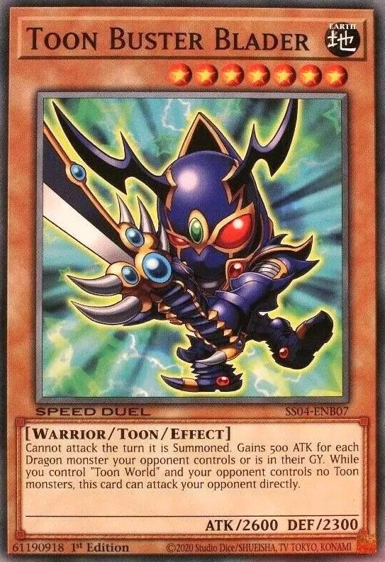Toon Buster Blader from Speed Duel Starter Decks: Match of the Millennium - Yu-Gi-Oh!
