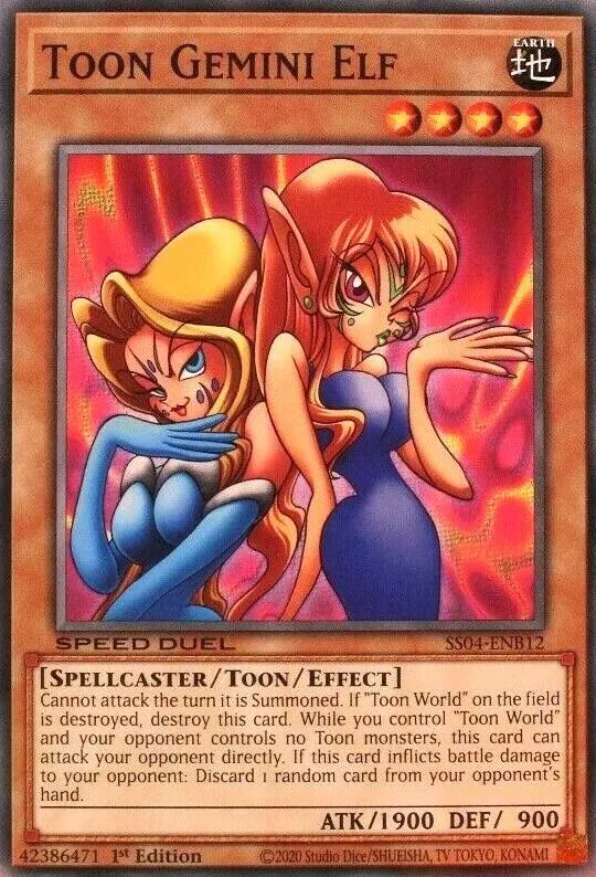 Toon Gemini Elf — Speed Duel Starter Decks: Match of the Millennium — Yu-Gi-Oh!
