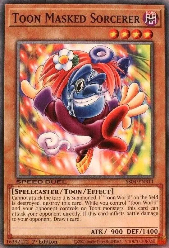 Toon Masked Sorcerer from Speed Duel Starter Decks: Match of the Millennium - Yu-Gi-Oh!