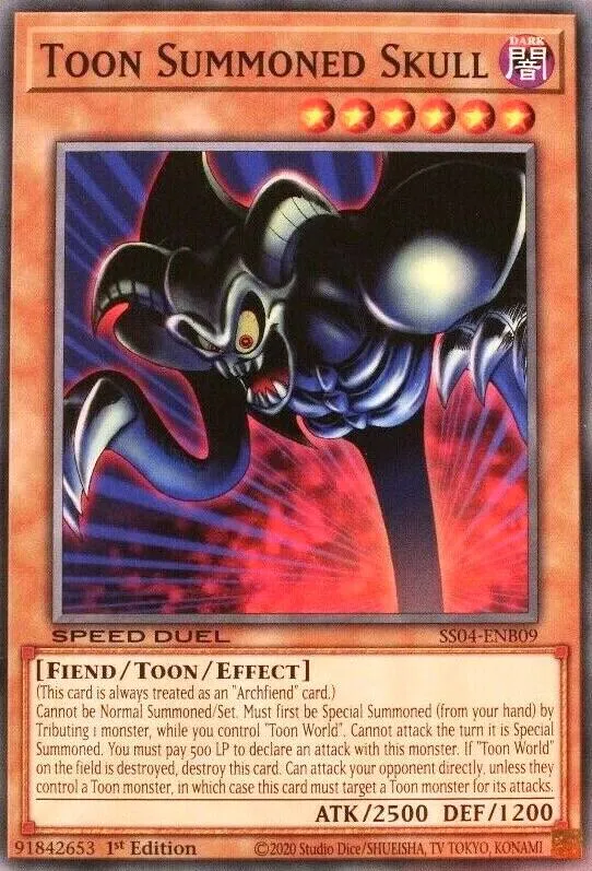 Toon Summoned Skull — Speed Duel Starter Decks: Match of the Millennium — Yu-Gi-Oh!