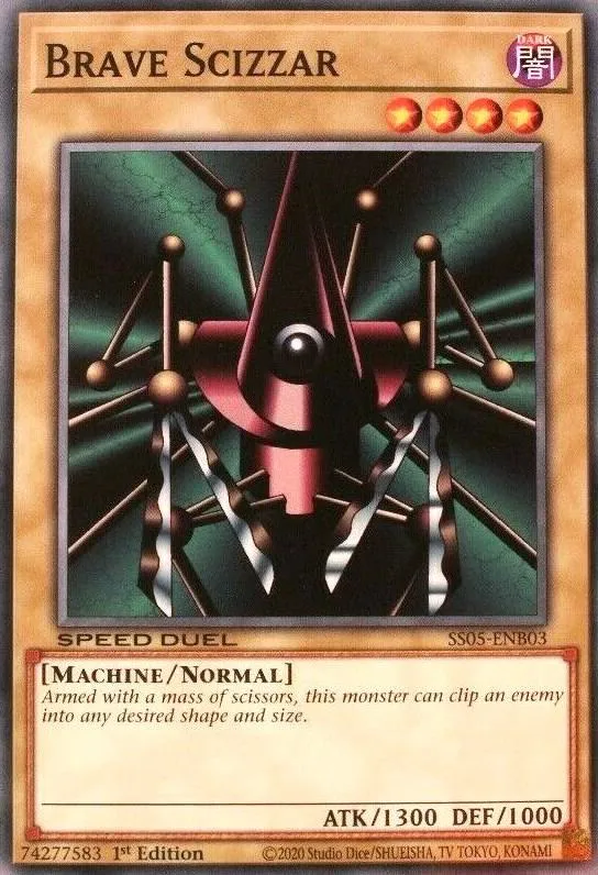 Brave Scizzar — Speed Duel Starter Decks: Twisted Nightmares — Yu-Gi-Oh!