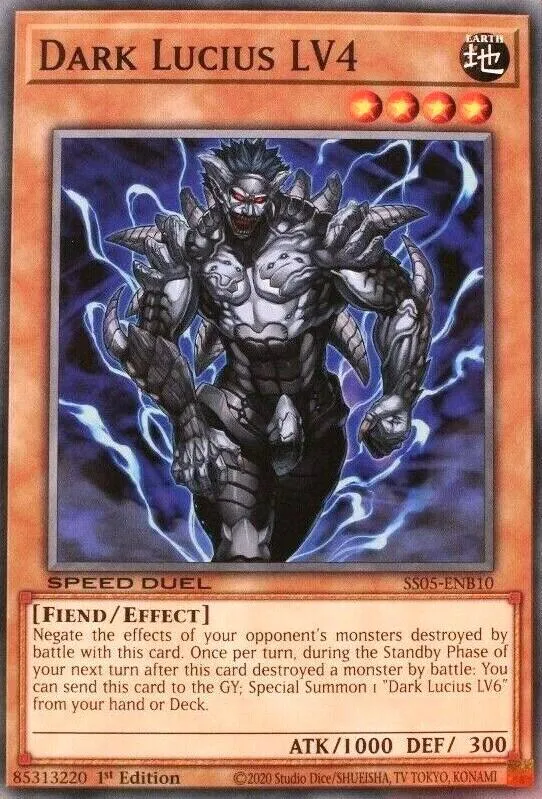 Dark Lucius LV4 — Speed Duel Starter Decks: Twisted Nightmares — Yu-Gi-Oh!
