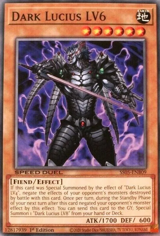 Dark Lucius LV6 — Speed Duel Starter Decks: Twisted Nightmares — Yu-Gi-Oh!