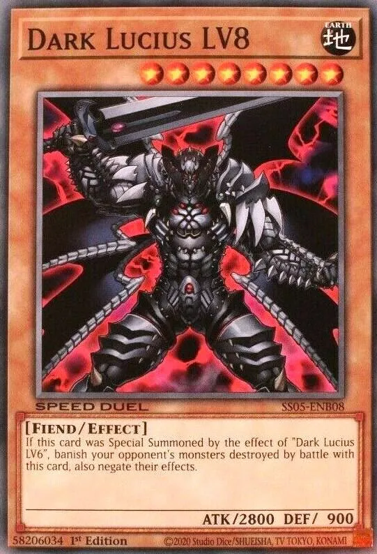 Dark Lucius LV8 — Speed Duel Starter Decks: Twisted Nightmares — Yu-Gi-Oh!