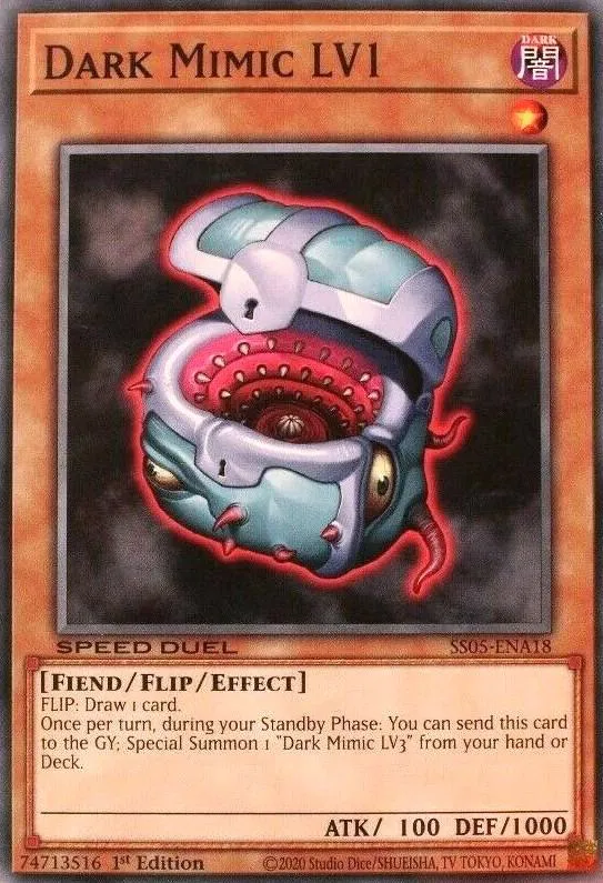 Dark Mimic LV1 — Speed Duel Starter Decks: Twisted Nightmares — Yu-Gi-Oh!