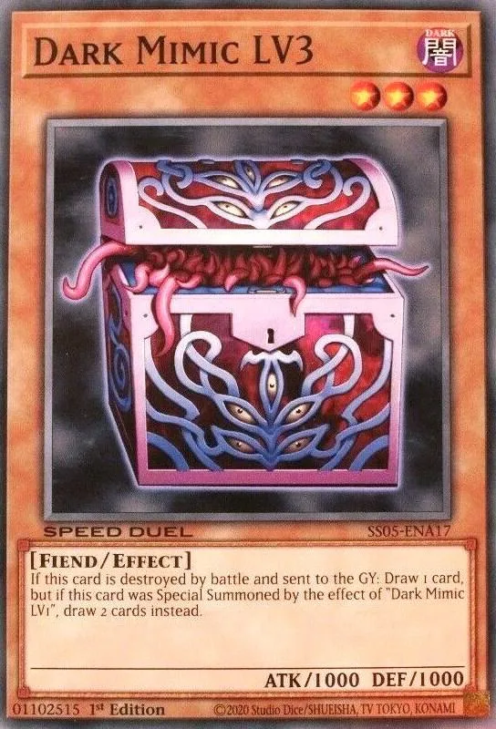 Dark Mimic LV3 — Speed Duel Starter Decks: Twisted Nightmares — Yu-Gi-Oh!