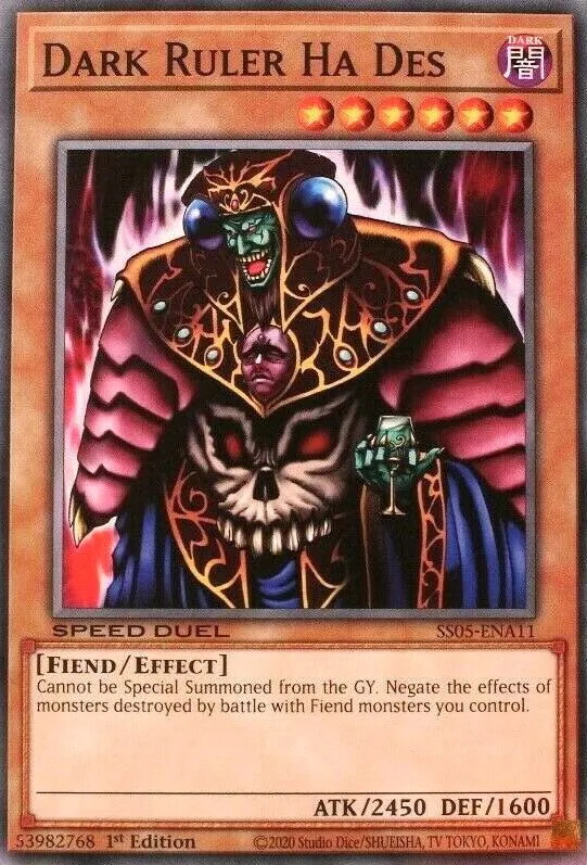 Dark Ruler Ha Des — Speed Duel Starter Decks: Twisted Nightmares — Yu-Gi-Oh!