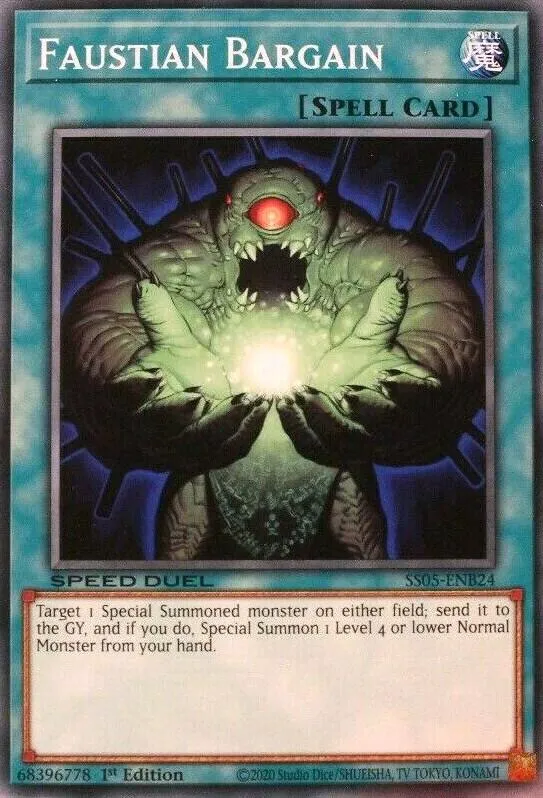 Faustian Bargain — Speed Duel Starter Decks: Twisted Nightmares — Yu-Gi-Oh!