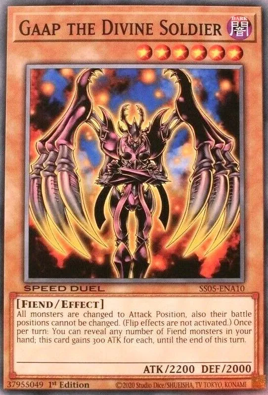 Gaap the Divine Soldier — Speed Duel Starter Decks: Twisted Nightmares — Yu-Gi-Oh!