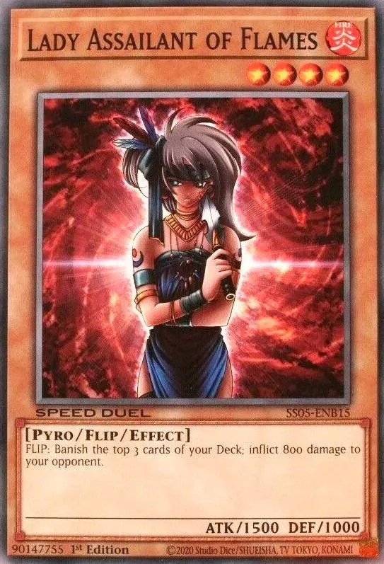 Lady Assailant of Flames — Speed Duel Starter Decks: Twisted Nightmares — Yu-Gi-Oh!