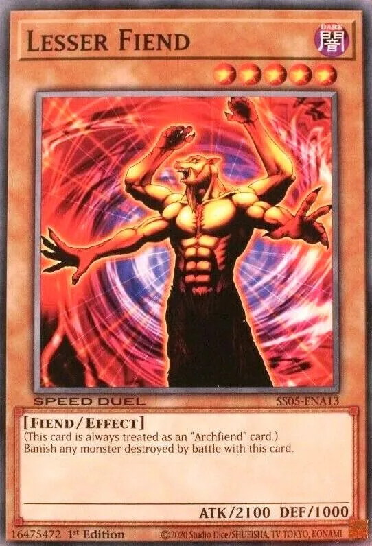 Lesser Fiend — Speed Duel Starter Decks: Twisted Nightmares — Yu-Gi-Oh!