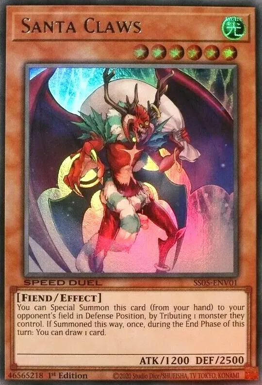 Santa Claws — Speed Duel Starter Decks: Twisted Nightmares — Yu-Gi-Oh!