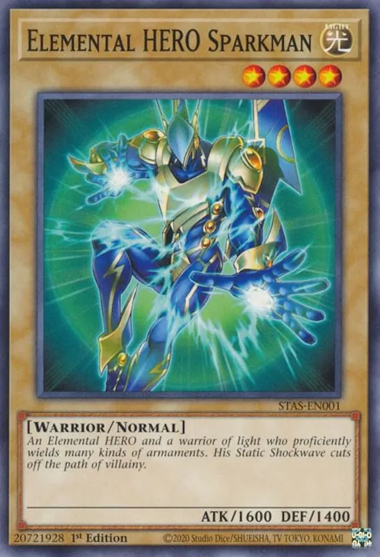 Elemental HERO Sparkman — 2-Player Starter Set (STAS) — Yu-Gi-Oh!