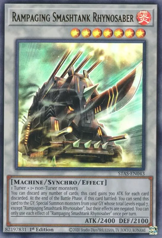 Tankfracas Rhinosabre Déchaîné — 2-Player Starter Set (STAS) — Yu-Gi-Oh!