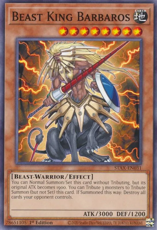 Beast King Barbaros — 2-Player Starter Set (STAX) — Yu-Gi-Oh!