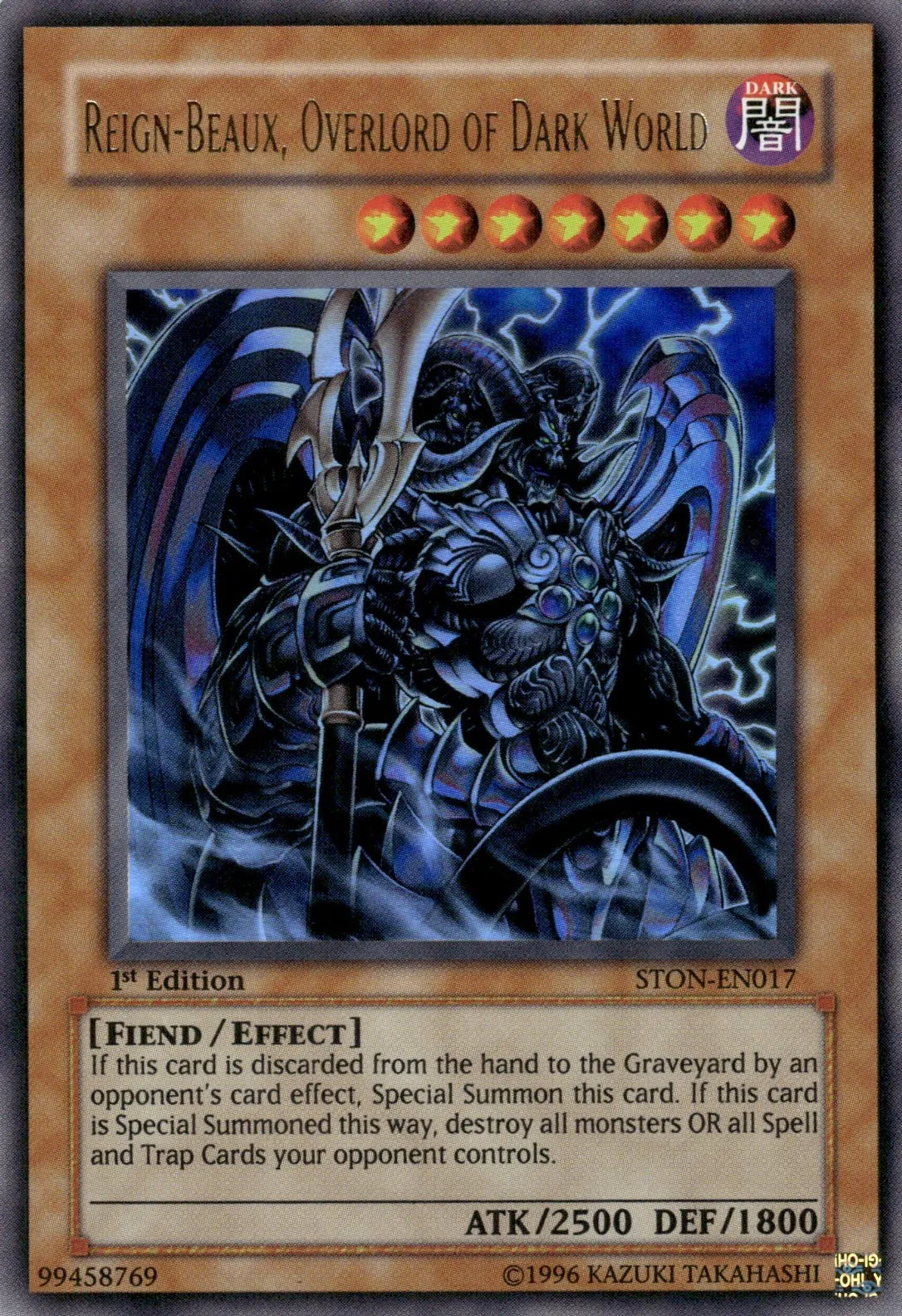 Reign-Beaux, Overlord of Dark World — Strike of Neos — Yu-Gi-Oh!