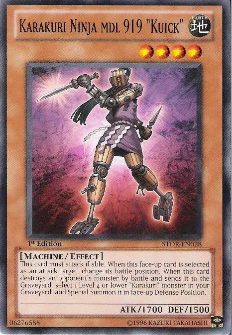 Karakuri Ninja mdl 919 "Kuick" — Storm of Ragnarok — Yu-Gi-Oh!