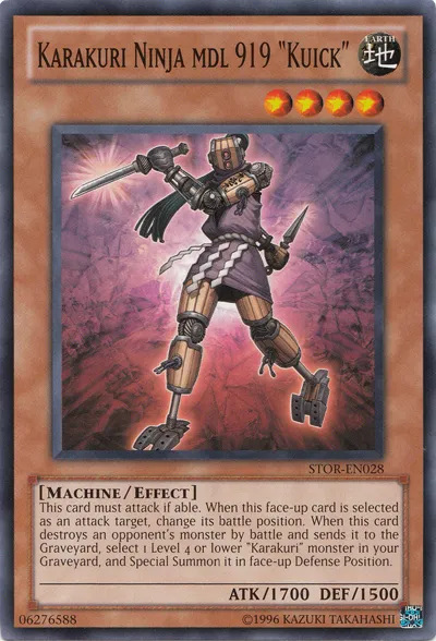 Karakuri Ninja mdl 919 "Kuick" — Storm of Ragnarok - Unlimited — Yu-Gi-Oh!