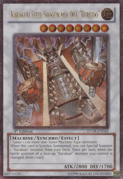 Karakuri Steel Shogun mdl 00X "Bureido" — Storm of Ragnarok — Yu-Gi-Oh!