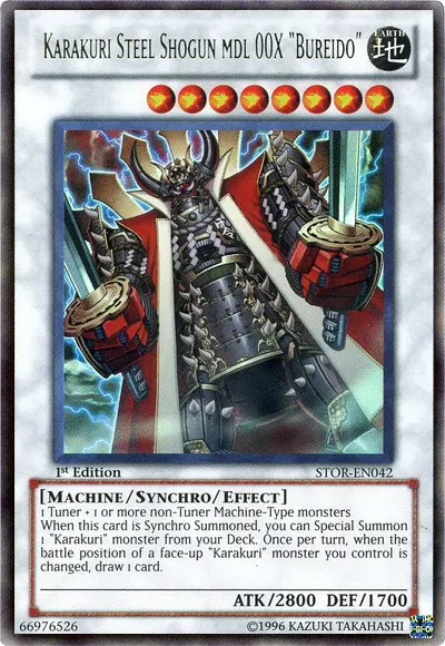 Karakuri Steel Shogun mdl 00X "Bureido" — Storm of Ragnarok — Yu-Gi-Oh!