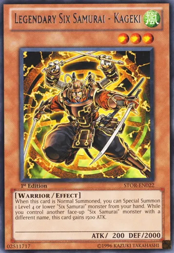 Legendary Six Samurai - Kageki — Storm of Ragnarok — Yu-Gi-Oh!