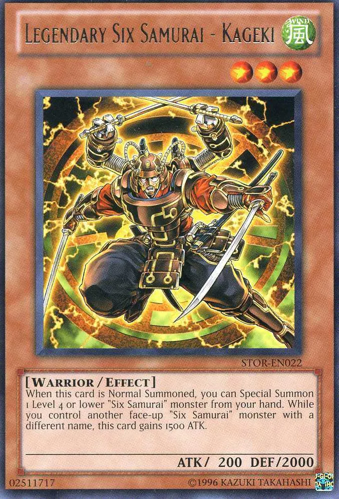 Legendary Six Samurai - Kageki — Storm of Ragnarok - Unlimited — Yu-Gi-Oh!