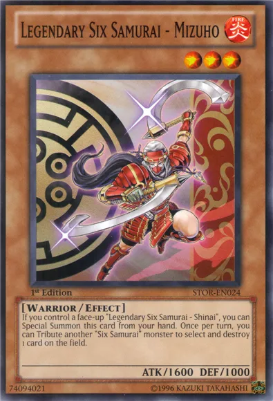 Legendary Six Samurai - Mizuho — Storm of Ragnarok — Yu-Gi-Oh!