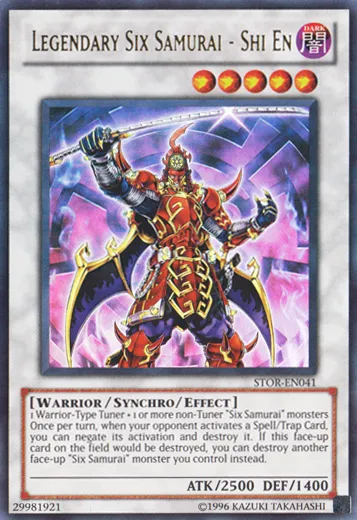 Legendary Six Samurai - Shi En — Storm of Ragnarok - Unlimited — Yu-Gi-Oh!
