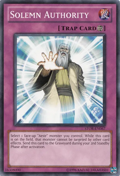 Solemn Authority — Storm of Ragnarok - Unlimited — Yu-Gi-Oh!