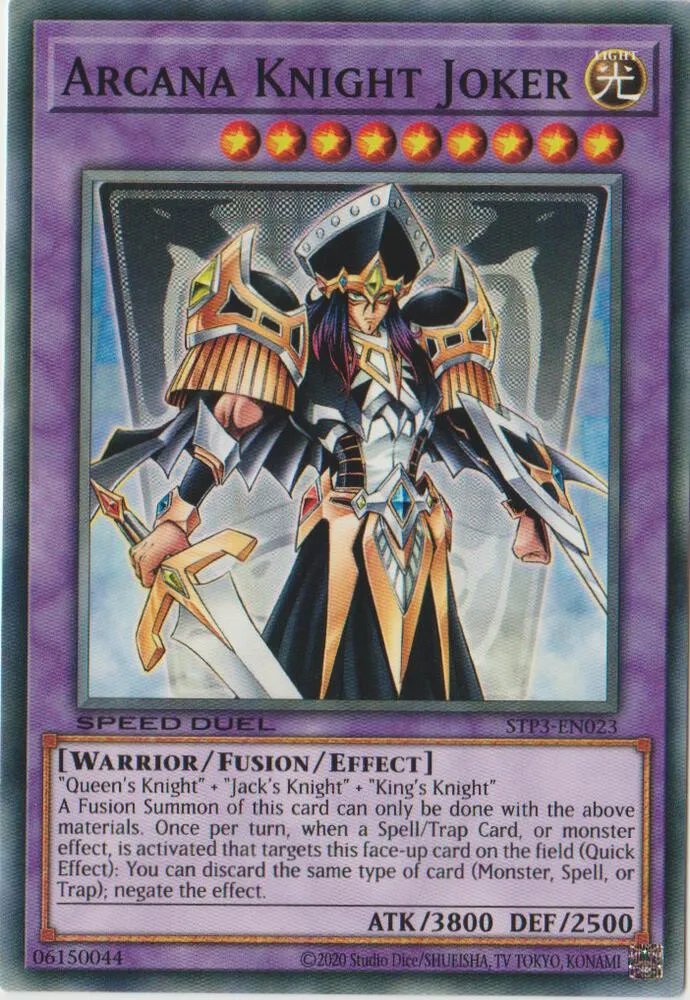 Arcana Knight Joker — Speed Duel Tournament Pack 3 — Yu-Gi-Oh!