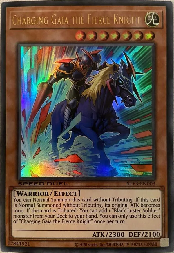Charging Gaia the Fierce Knight — Speed Duel Tournament Pack 3 — Yu-Gi-Oh!