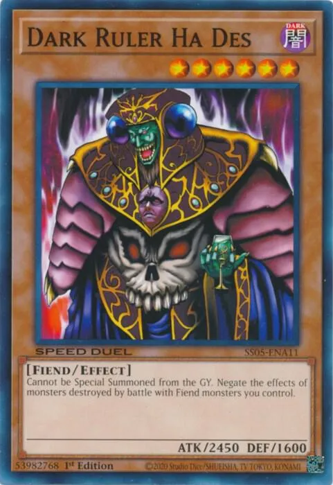 Dark Ruler Ha Des — Speed Duel Tournament Pack 3 — Yu-Gi-Oh!