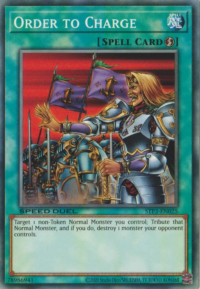 Order to Charge — Speed Duel Tournament Pack 3 — Yu-Gi-Oh!